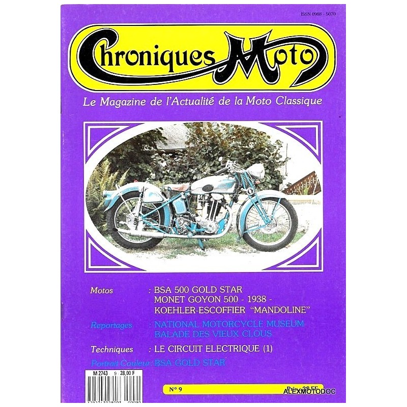 Chroniques moto n° 9